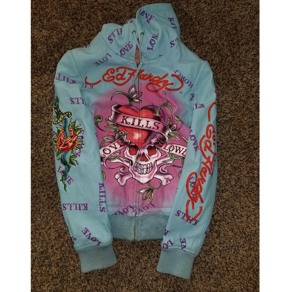 Edd hardy and Christian Audigier love kills jacket